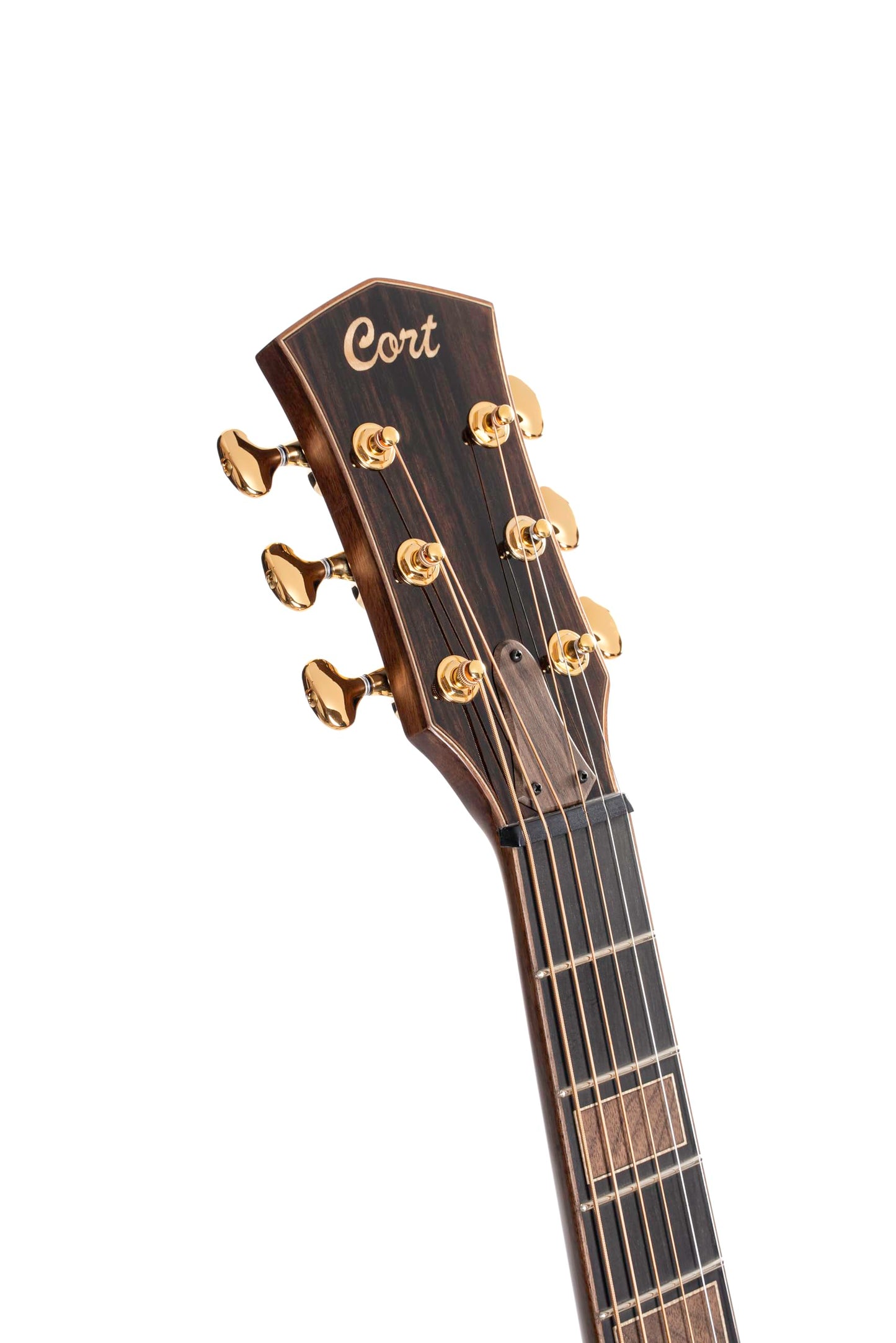Cort Masterpiece Series Modern Black A/E Guitar With Case