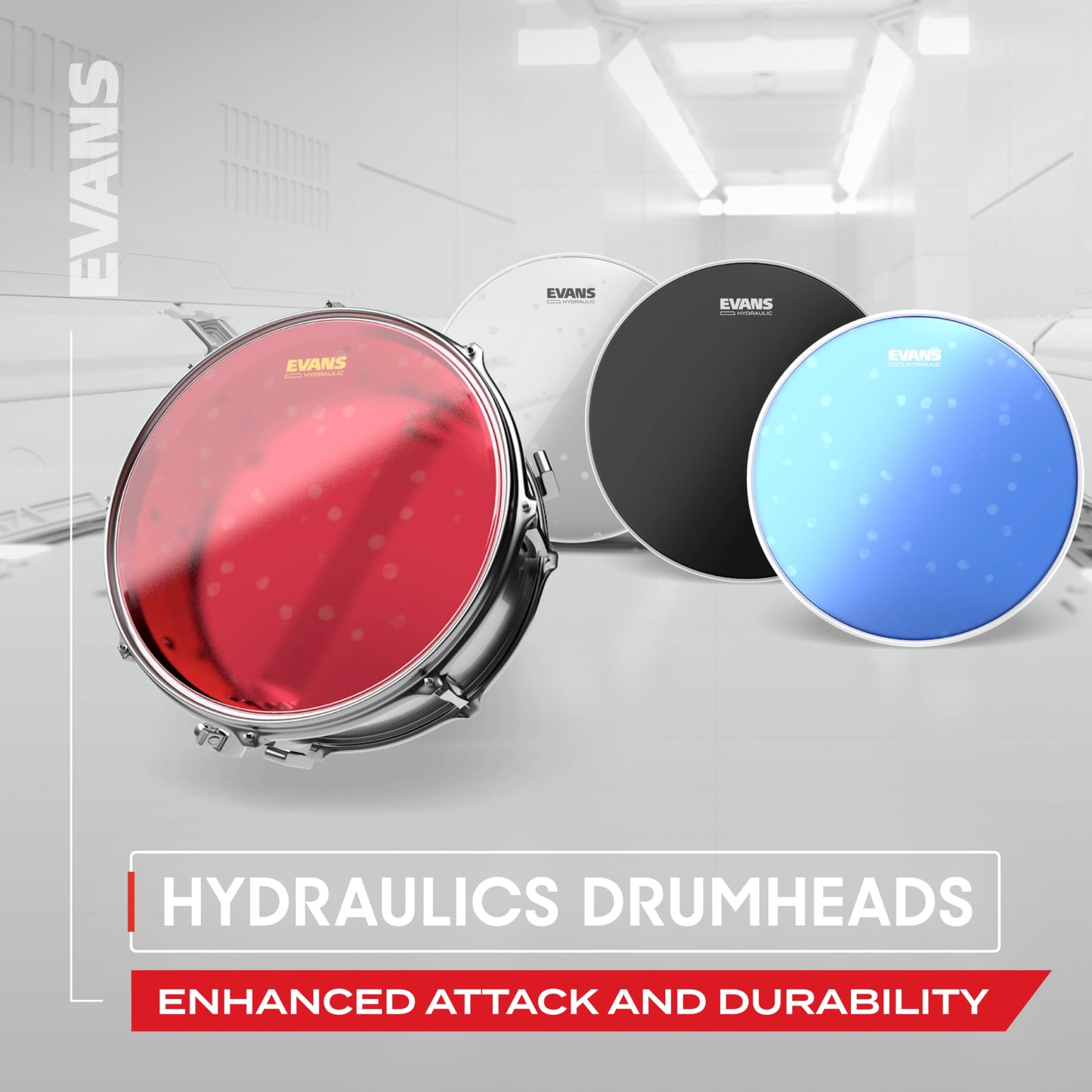 Evans Hydraulic Blue Drumhead