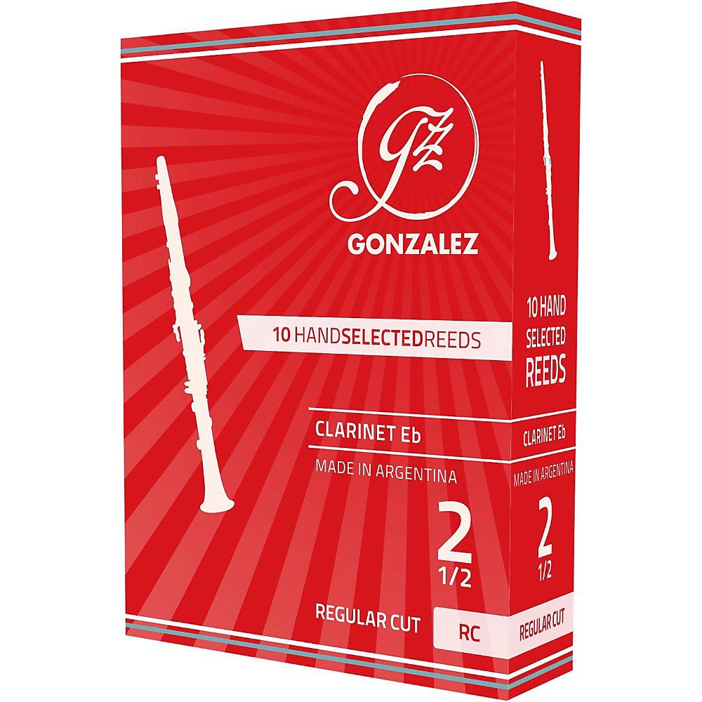 Gonzalez Regular Cut Eb Clarinet Reeds Box of 10 Strength 4.5