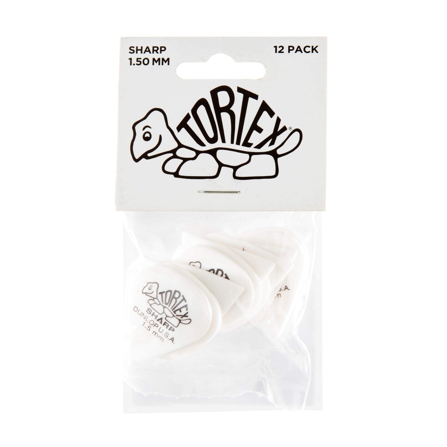 JIM DUNLOP Guitar Body (412P150), White, 1.5 mm