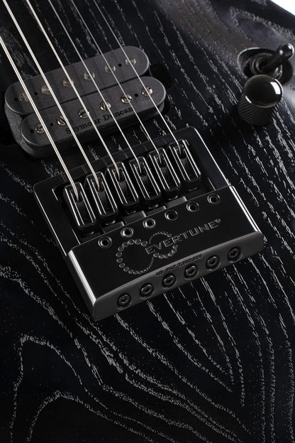 Cort KX Series 700 Evertune Electric Guitar, Open Pore Black