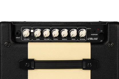 Cort CM15R-BK 15 Watt 1 x 8 Combo Guitar/Bass Amplifier, Black