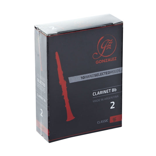 Gonzalez Classic Bb Clarinet Reeds Box of 10 Strength 2.5