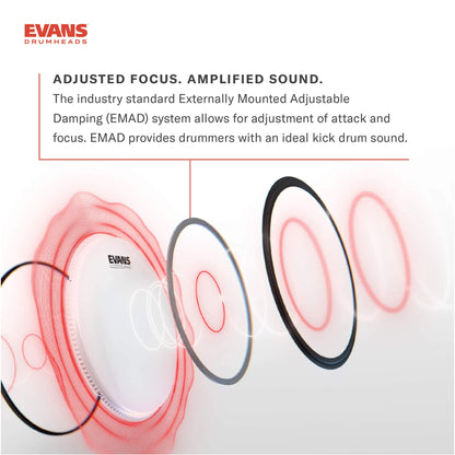 Evans EMAD2 Clear Bass Drum Head