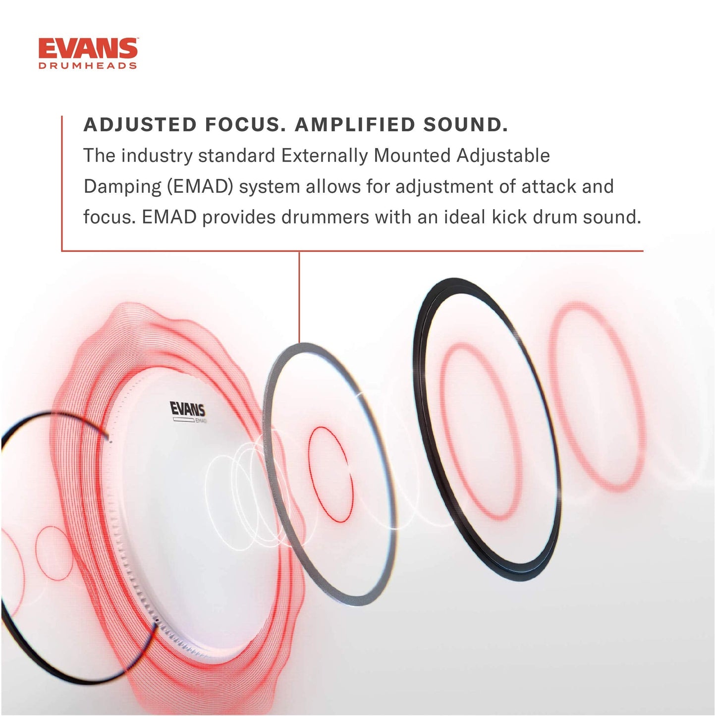 Evans REMAD Resonant Bass Drum Head