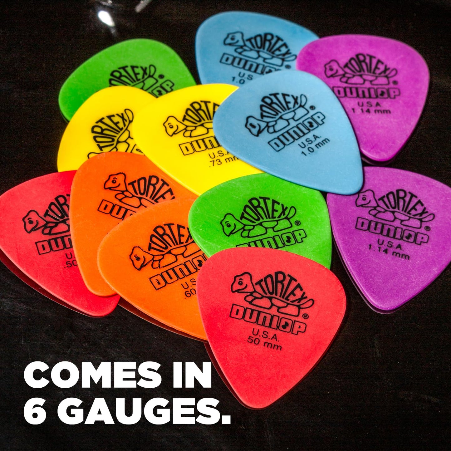 Jim Dunlop StandardDunlop 50mm Red Guitar Pick Tortex Standard 12 Pack (418P.50)