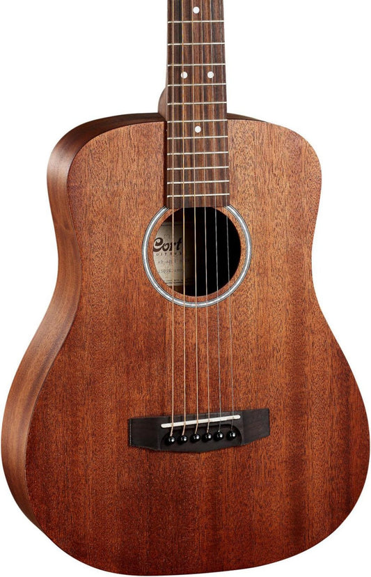 Cort 6 String Acoustic Guitar, Right, Open Pore Mahogany, 3/4 (ADMINIMOP-A)