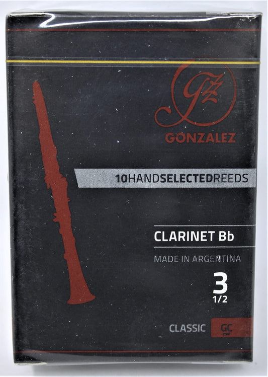 Gonzalez Classic Bb Clarinet Reeds Box of 10 Strength 3.5
