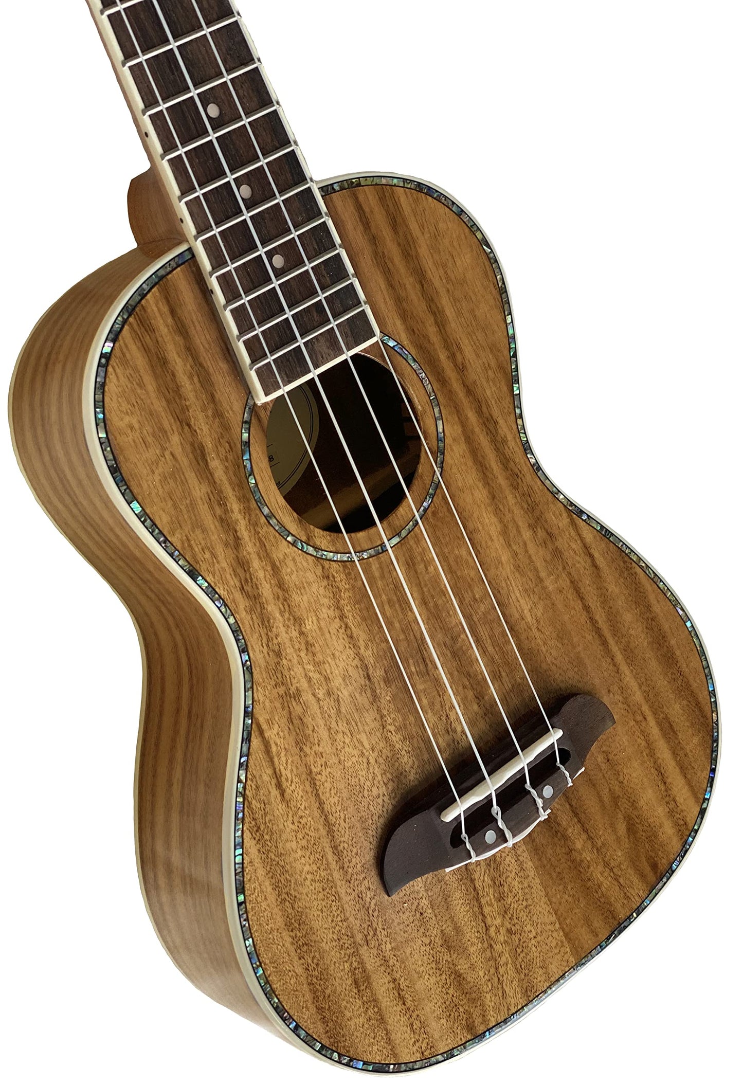 Oscar Schmidt OU5K-A Concert Ukulele, Natural Koa with Gig Bag