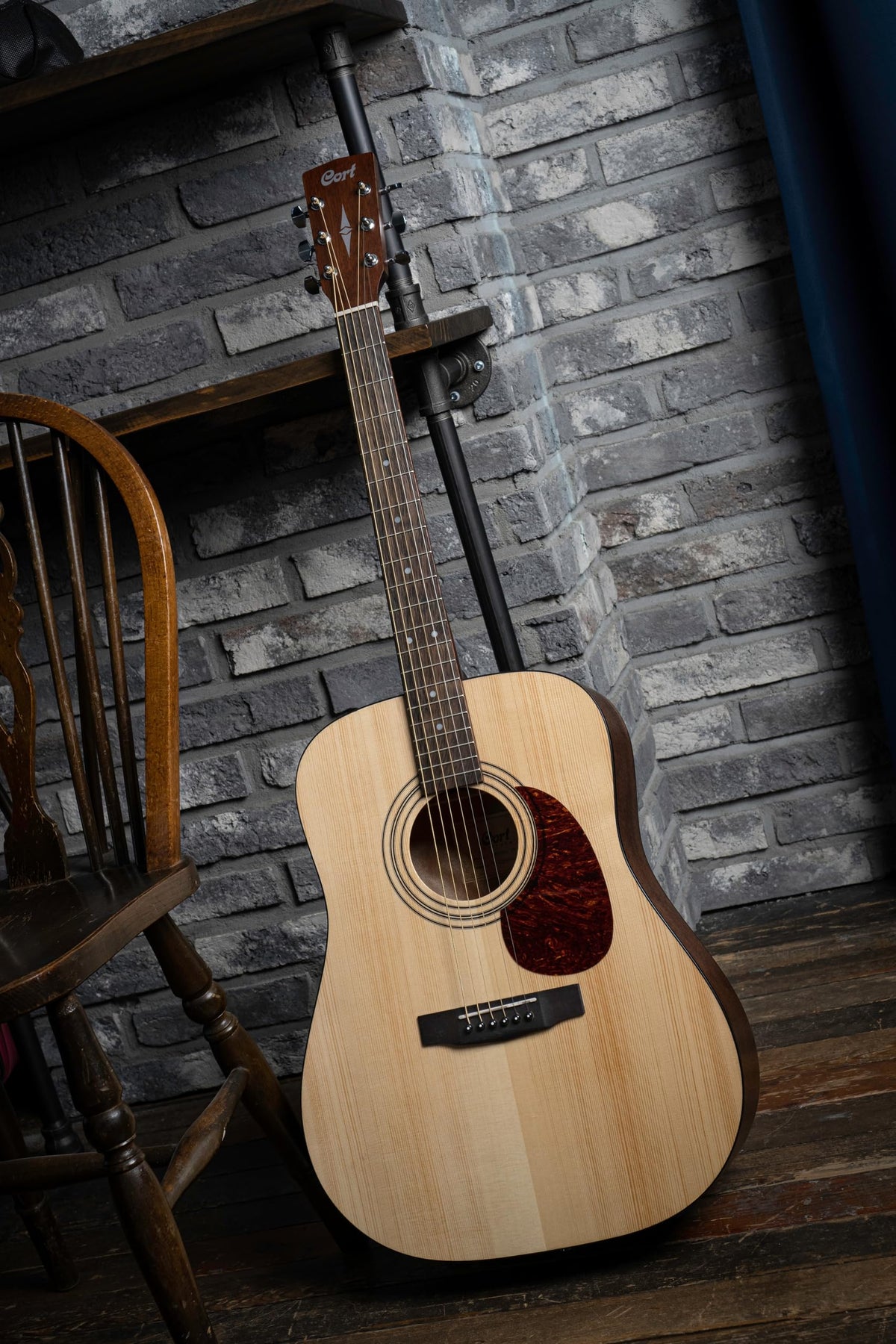 Cort Earth Series Dreadnought Acoustic Guitar Starter Pack. Open Pore