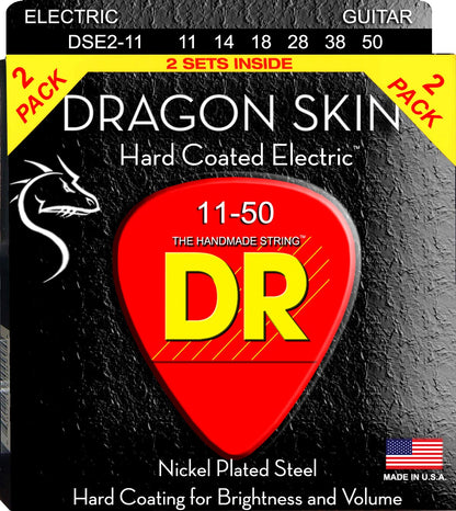 DR Strings DRAGON SKIN Electric Guitar Strings (DSE-2/11)