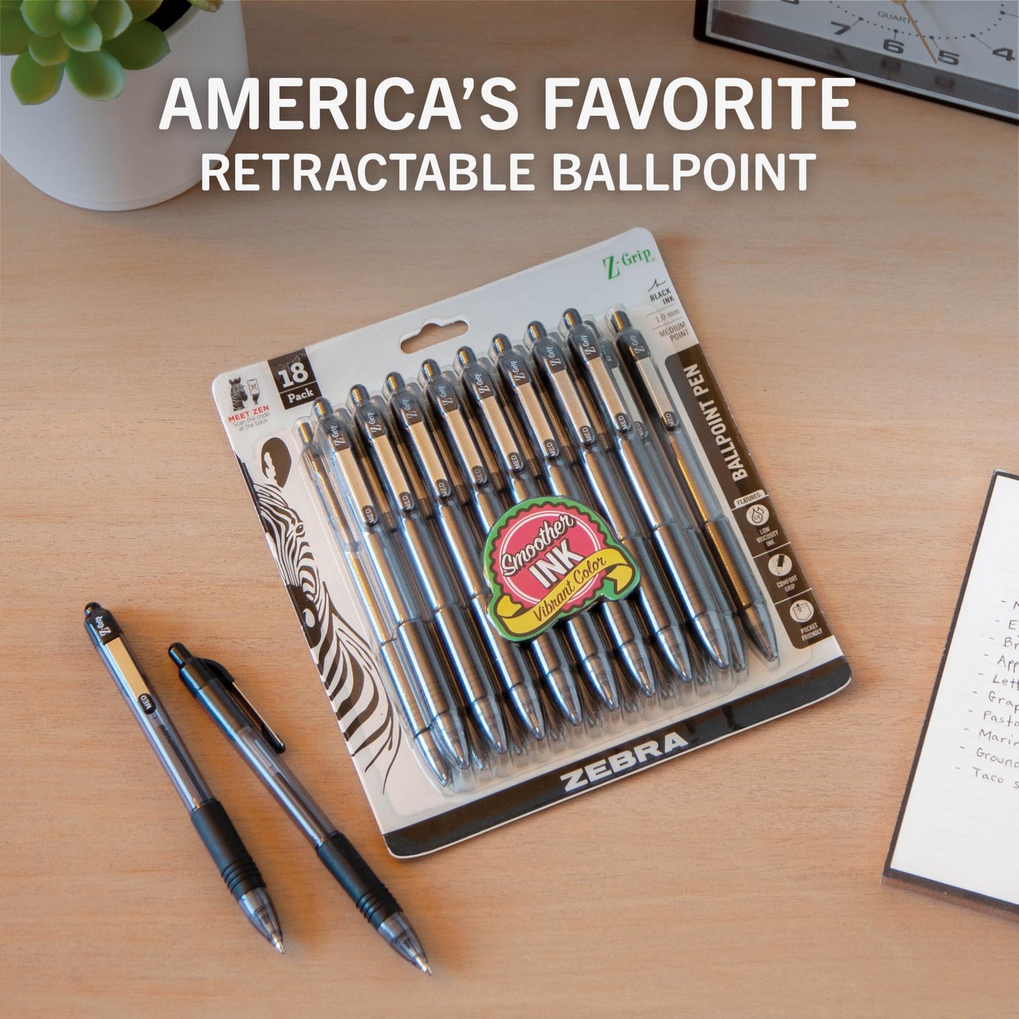 Zebra Pen Z-Grip Retractable Ballpoint Pen