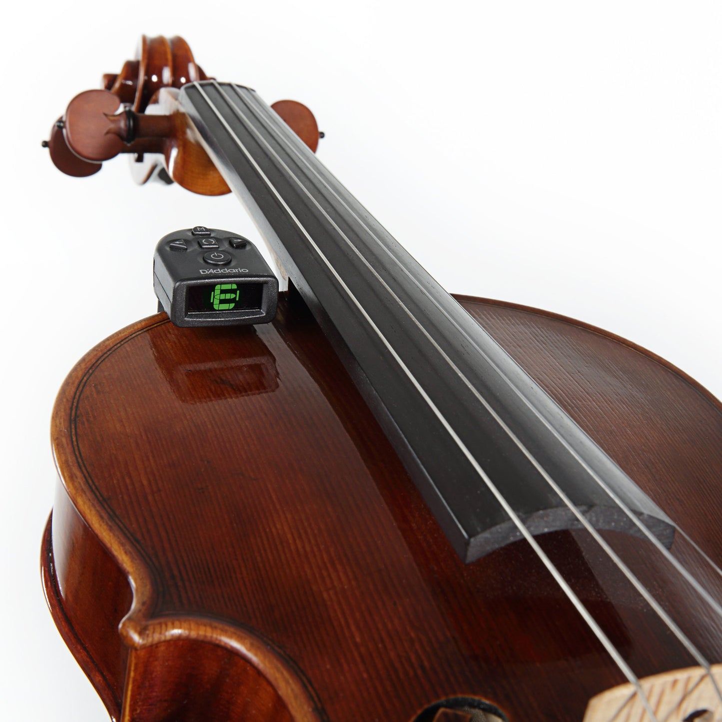D'Addario Accessories Violin Tuner - Violin Accessories - Violin Clip On Tuner - Digital Violin Tuner - Padded Mount, Non Marring - Full Color LCD Display - Accurate & Easy to Use