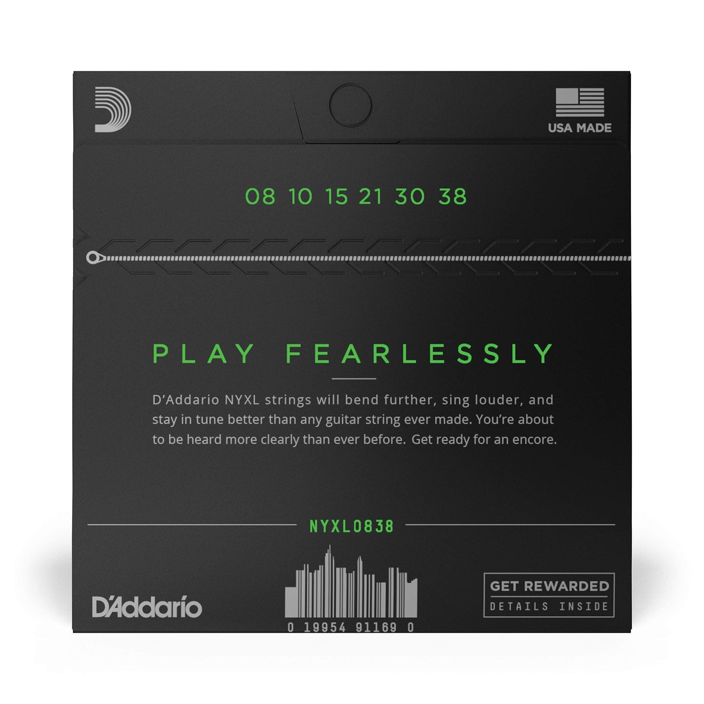 D’Addario NYXL0838 Nickel Plated Electric Guitar Strings,Extra Super Ligh