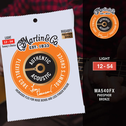 Authentic Acoustic Flexible Core Guitar Strings Phosphor Bronze