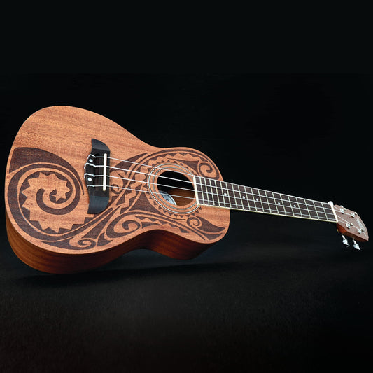 Oscar Schmidt OU2TAT-A Concert Ukulele. Natural Mahogany Maori