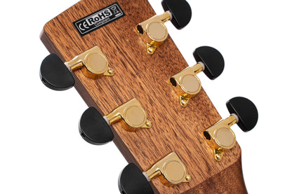 Cort Grand Regal Series Acoustic-Electric Guitar, Natural Glossy (GAPFBEVELNAT)