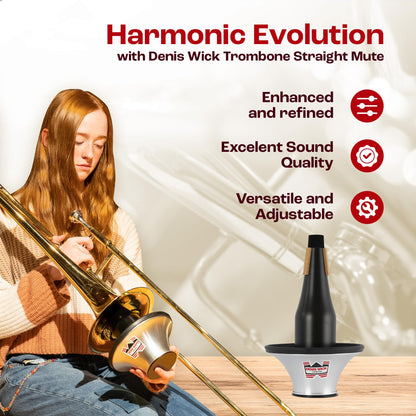 Denis Wick Bass | Aluminum Mute for Bass Trombone | Accessories for Brass Instruments | Metal Mute for Low Tone Register | Straight Mute for Performance