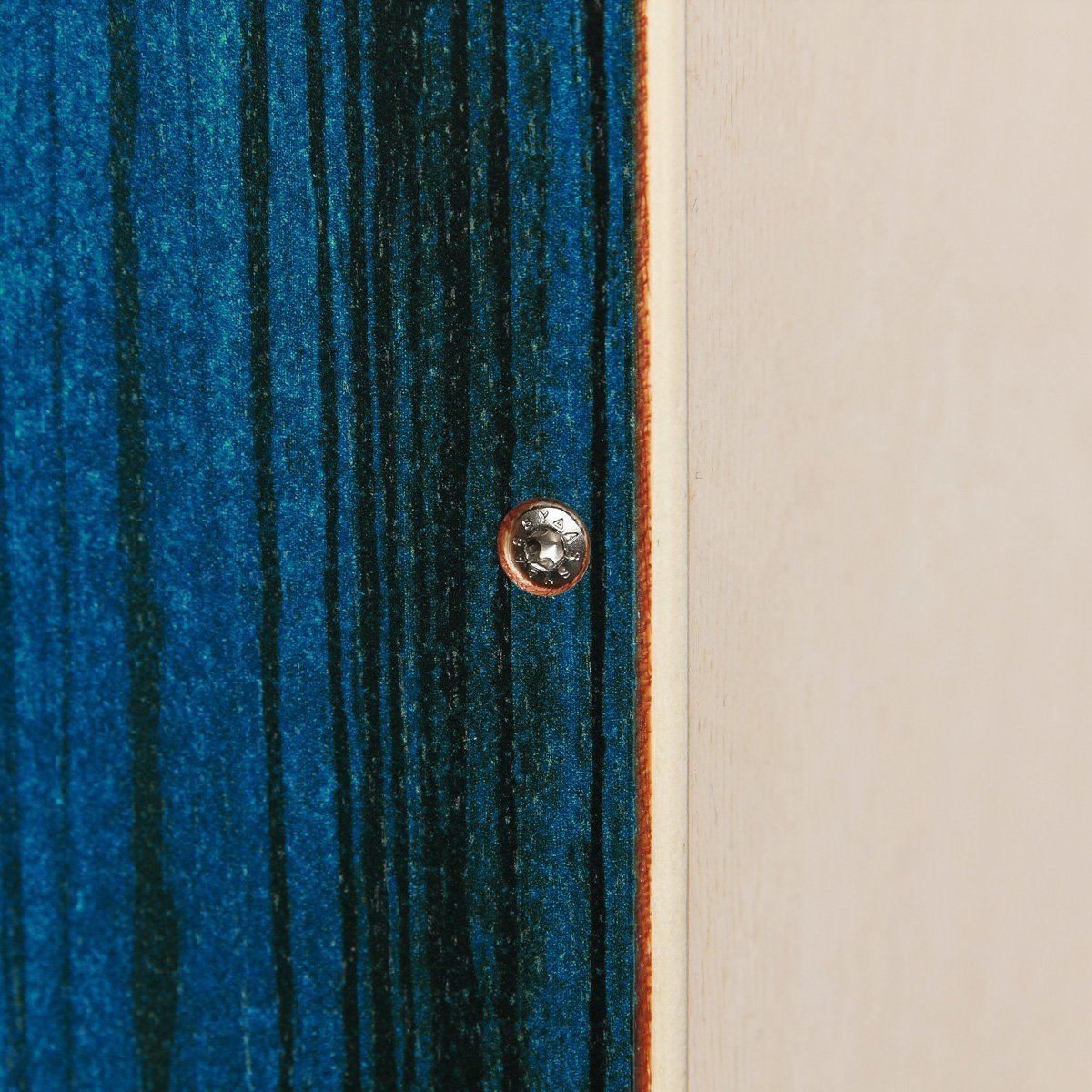 Sela SE 052 Varios Blue Snare Cajon mit Sela Snare System, geeignet für Anfänger und Fortgeschrittene, Made in Germany