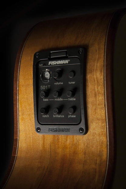 Washburn 6 String Acoustic-Electric Guitar, Natural (WCG66SCE-O)