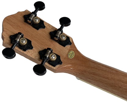 Oscar Schmidt OU5K-A Concert Ukulele, Natural Koa with Gig Bag