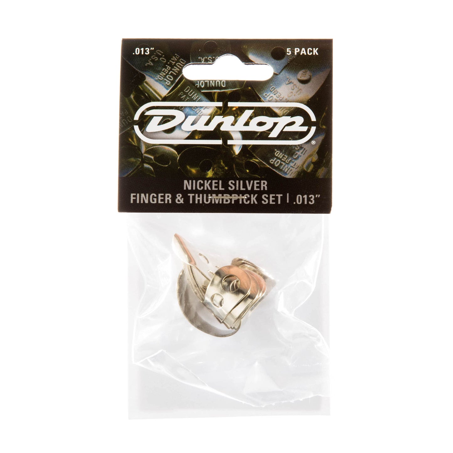 Jim Dunlop 33P013 .013-Inch Nickel Silver Finger and Thumbpicks