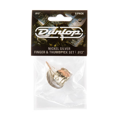 Jim Dunlop 33P013 .013-Inch Nickel Silver Finger and Thumbpicks