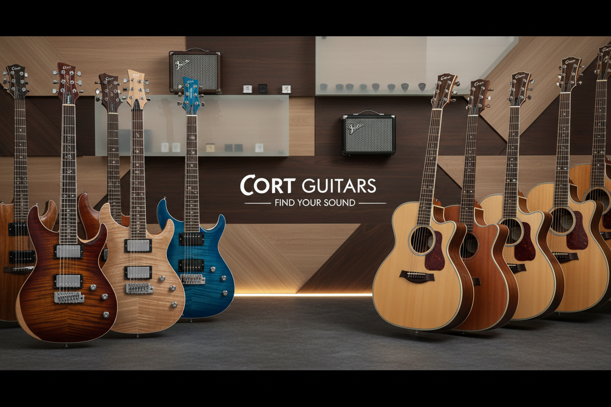Cort electric guitar for beginners and professionals