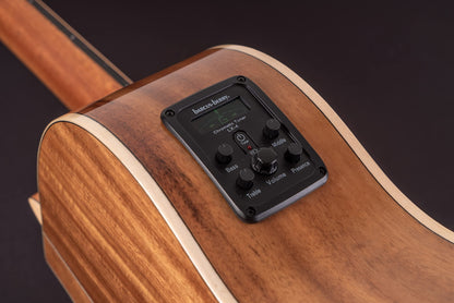 Washburn Bella Tono 6 String Acoustic-Electric Guitar, Right, Gloss Natural (BTSC56SCE-D)