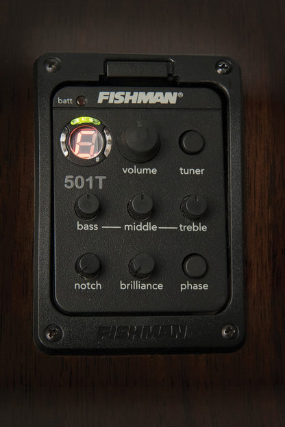 Washburn Comfort Deluxe 25 Series 6 String Acoustic-Electric Guitar, Right, Natural (WCG25SCE-O)