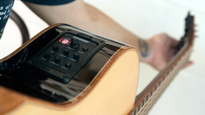 Washburn Comfort Deluxe 25 Series 6 String Acoustic-Electric Guitar, Right, Natural (WCG25SCE-O)