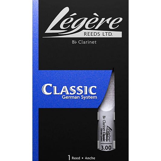 Legere Reeds German Cut Bb Clarinet Reed Strength 3