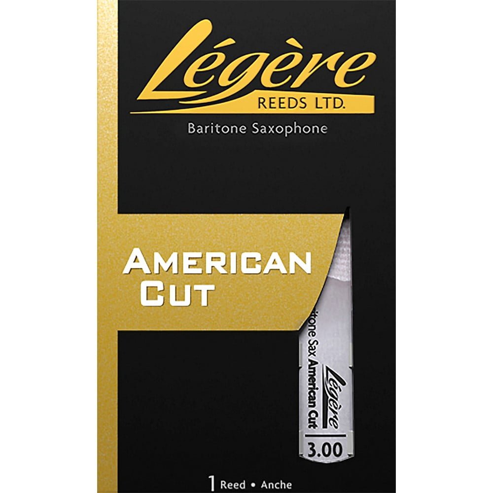 Legere Baritone Saxophone Reed, American Cut, Strength 3.00